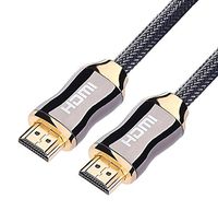 HDMI Cable 25AWG 4K HDMI (6.6ft 25AWG 19+1) Support Ethernet -Golden Plated Connector-Audio Return,Video 4K 2160p,3D,HD 1080P-Xbox PS3 PS4 PC TV Projector