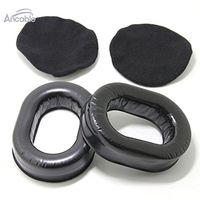 Ancable Comfort Gel Undercut Ear Seals for David Clark Avcomm Pilot-USA ASA Flightcom Aviation Headsets with Deluxe Cloth Ear Seal Covers
