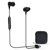 【2019 Update】 Active Noise Cancelling Bluetooth Headphone, Meidong HE8B Wireless Earbuds in-Ear Buds Stereo Sports Earphones with Built-in Mic(ANC/Denoising Mode 15h/OTG Magnetic Charging/Hard Case)