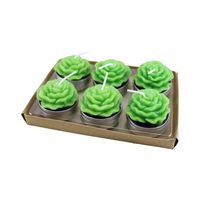 MoGist 6Pcs Simulation Cactus Shaped Plant Candles Romantic Home Decoration