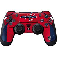Skinit Decal Gaming Skin for PS4 Controller - Officially Licensed NHL Washington Capitals Home Jersey Design