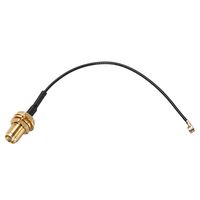 uxcell U.FL To SMA Female Copper RF Coaxial Adapter Connector RF1.37 Wire Black 4inch Length