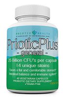 PrioticPlus General - Top Daily Probiotic - 14 Targeted Strains for Maximum Synergy - 25 Billion CFU's (40 caps)