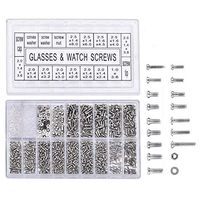 ACE SELECT Eyeglass Repair Kit with Screws 1000 Pieces Tiny Screws and Nuts Assortments for Sunglasses Spectacles Watch Repair Tools (Screws)