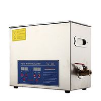 Yosoo 10 Liters Commercial Ultrasonic Cleaner Large Capacity Stainless Steel Clean Bath Tank with Heater and Digital Timer