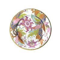 Caspari Tobacco Leaf Paper Salad & Dessert Plates - Pack of 8