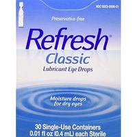 Refresh Preservative Free Lubricant Eye Drops - 30 X 0.3 ml
