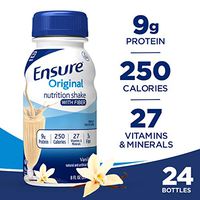 Ensure Original Nutrition Nutrition Nutrition Shake With Fiber, 9g High-quality Protein, Meal Replacement Shakes, Vanilla, 8 Fl Oz, 24 Count