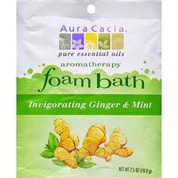 AURA CACIA FOAM BATH,GINGER & MINT, 2.5 OZ