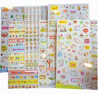 12 Sheets [Cute Cat] Decor Stickers DIY Diary Photo Album Stickers, Random Style