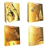Allgala 12-PC Premium Christmas Gift Bags, 13"