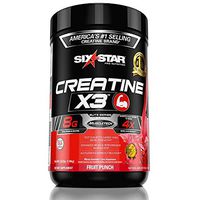Six Star Pro Nutrition Creatine X3 Powder, Max-Dosed Creatine Powder, Micronized Creatine, Creatine HCl, Fruit Punch, 2.5 Pound (Pack of 1)