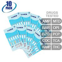 MiCare [10pk] - 10-Panel Urine Drug Test Card (AMP/BAR/BZO/COC/mAMP/MTD/OPI/PCP/TCA/THC) #MI-WDOA-1104