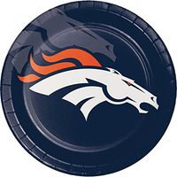Denver Broncos Paper Plates, 24 ct