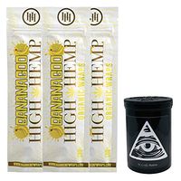 Herb Airtight Container Fresh Kettle with Organic Banana Goo Hemp Wraps Vegan Non-GMO 3 Count DC Crafts Nation - Illuminati