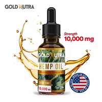 Premium Organic Hemp Oil 10,000 MG for Pain, Stress, Anxiety Relief | Relieves Inflammation, Insomnia, Arthritis | with Essential Fatty Acids | Made in USA