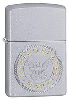 Personalized Custom Message Engraved on Back U.S. Navy Indoor Outdoor Windproof Zippo Lighter