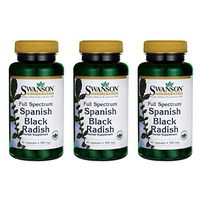 Swanson Full-Spectrum Spanish Black Radish 500 Milligrams 60 Capsules (3 Pack)