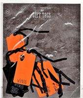 Foil Gift Tags, 8ct Halloween 1.5" x 3""Wicked""Trick or Treat" etc