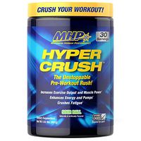 MHP Hyper Crush Pre Workout Energy Drink, creatine, beta Alanine, Nitric Oxide Pump, citrulline, AKG, Sour Ball, 30 Servings