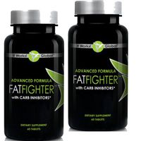 Weight Loss Detox Program - Advanced Formula Fat Fighter with Carb Inhibitors - It Works Fat Fighter (2 Pack) 60 Ct Per Bottle