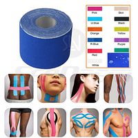 Kinesiology Tape - Pain Relief Adhesive - Best Therapeutic Muscle Support Aid - Sports Wrap for Knee Elbow Wrist Back Shoulder Ankle & Neck injury tape - Physio tap Water resistant - Price Xes