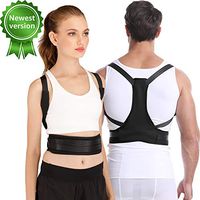 Posture Corrector for Woman and Men, Upper Back Brace, Spine Belt Support to Relieve Pain and Stiffness from Back, Shoulder, Neck, Clavicle and Thoracic, (Black)