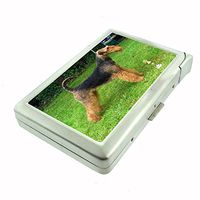Dog airedale terrier 01 Cigarette Case w Built In Lighter
