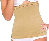 PU Health Extra-Wide Nude Detox Stomach Wrap, 2 Piece, 0.5 Pound