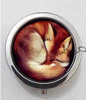 BlackKey Animal Fox 3-Compartment Decorative Pocket Gift Box Case Organizer for Pill, Color 1 -417