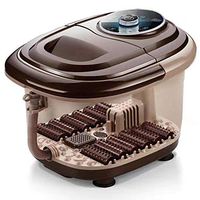 Lzour Foot Spa/Bath Massagers with 12 Pedicure Massage Roller, Infrared Heater & Bubble Jet,Relief Stress Help Sleep Home Use,Withbubbles