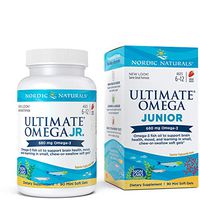 Nordic Naturals Ultimate Omega Junior - Support for a Healthy Heart, Brain and Mood in Developing Children, 90 Count, Strawberry (FFP)