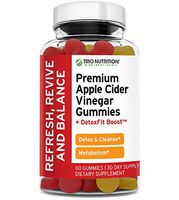 Premium Apple Cider Vinegar Gummy Vitamins | Fresh ACV with The Mother | Delicious Easy to Swallow Alternative to ACV Capsules, Pills, Tablets | Maximum Strength Boosted Raw Detox Cleanse *
