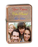 Hat Shark Personalized Custom Text on Top Image on Bottom 3D Color Printed Vector KGM Thunderbird Vintage Lighter Groomsmen, Wedding, Anniversary, Birthday, Gift - Multiple Colors (Vintage Copper)