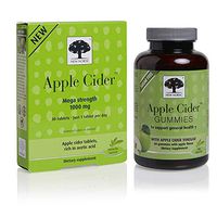 New Nordic Apple Cider Mega Strength 1000mg, 30 Tablets, and Apple Cider Gummies, 60 Count