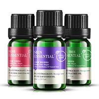 3 pcs sets 10ml Plant Oils Set, Oil Set Includes Rose，Lavender, Tea Tree for Moisturizing Oil Control Shrink Pores
