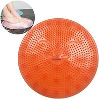 Foot Brush Massager SOLIFEGOBLE | Non Slip Shower Mats Bath Tub Mat with Suction Cups | Silicone Foot Acupressure Brush Pad | Foot Cleaner Exfoliator Pads