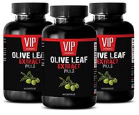 antiaging Supplement - Olive Leaf Extract Pills 500 Mg - Energy Supplement All Natural - 3 Bottles (180 Capsules)
