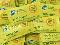 Second Brain Foods Barley Bars: Cocoa + Honey + Coconut (Multi-Pack. 12, 1.4 oz Bars)