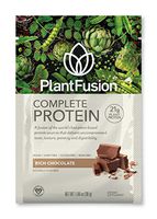 PlantFusion Complete Plant Based Protein Powder, Rich Chocolate, 30 g Single Serving Packets, 12 Count, Gluten Free, Vegan, Non-GMO, Packaging May Vary