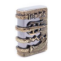 Zippo Oriental Arms BI Lighter/Genuine Authentic/Original Packing (6 Flints Set Free Gift)