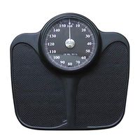 Lcxliga Mechanical Scale/Professional Analog Dial Bathroom Scales/Retro Spring Scale, No Battery/Large Dial/Accurate Measurement 180kg (Color : Black)