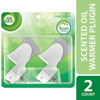 Air Wick plug in Scented Oil Warmer, White, 2ct, Essential Oils, Air Freshener