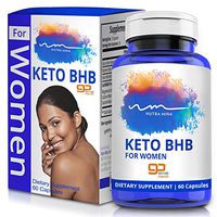 Best Keto BHB Pills - Weight Loss for Women - Boosts Energy and Ketosis - Carb Blocker - Natural GOBHB Product - Non GMO - 60 Caps