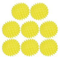 Black Duck Brand Set of 8 Quality Dryer Balls - Softens Fabrics Naturally - Reusable - Hypoallergenic - Cuts Drying Time! (8, Yellow)