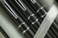 Cross Executive Companion Matte Black,Cross Signature Jewelry-Quality Center Bands & Spring Loaded Clip Stratford Ballpoint Pen,Rollerball Pen & 0.7mm Pencil. Graduation,Christmas,Wedding, Birthday