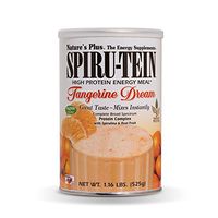 NaturesPlus SPIRU-TEIN Shake - Tangerine Dream Flavor - 1.16 lbs, Spirulina Protein Powder - Plant Based Meal Replacement, Vitamins & Minerals for Energy - Vegetarian, Gluten-Free - 15 Servings