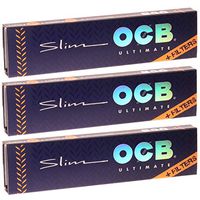 OCB Ultimate Slim Papers with Filters (3 Pack)