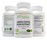 NutraBulk Premium Green Coffee Bean Extract 400mg Capsules - 250 Count