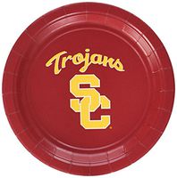 Mayflower Distributing Company 12 Count USC Trojans Plate, 7", Multicolor